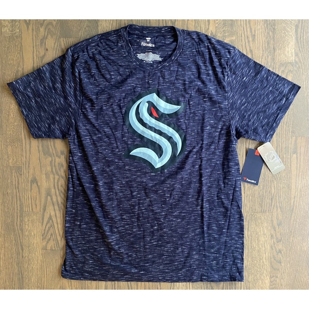 Fanatics Seattle Kraken Hockey NHL Short Sleeve T-shirt Men Size Large NWT